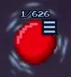 Red Echo ball with blue swirling trails and a blue badge.