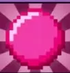 Pink pixel-art ball colour icon.