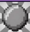 Grey pixel-art ball colour icon.
