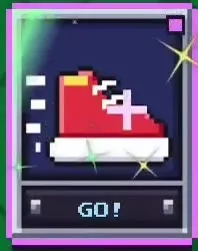 Sprinter card featuring a red sneaker and a GO! label.