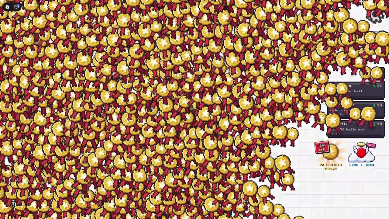 LIKE + JOIN reward entry marked FREE! on the right side of the Mitosis screen.